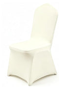 100 Pcs White Washable Removable Universal for Wedding Party Dining Banquet Polyester Spandex Stretch Slipcovers Chair Covers