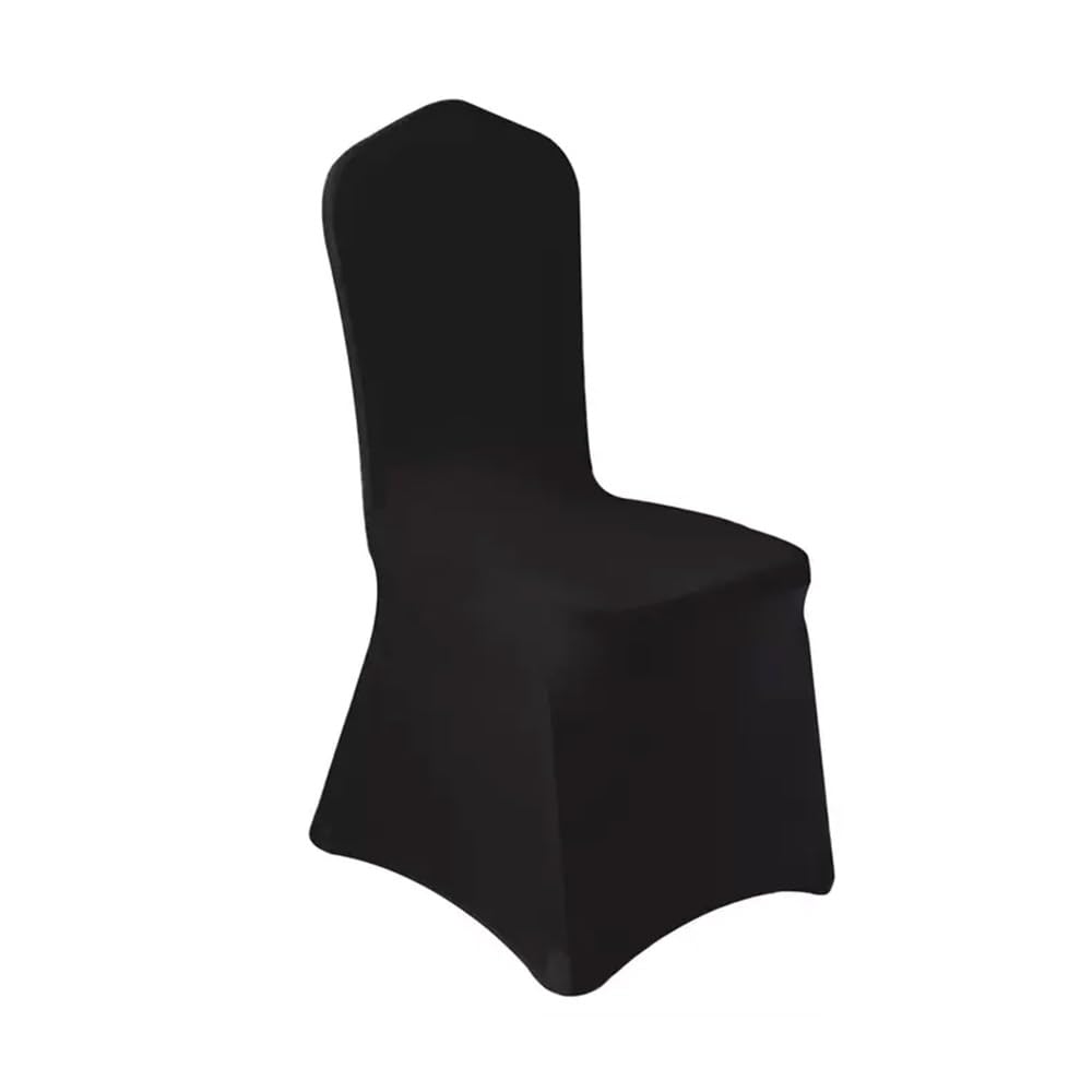 100 Pcs White Washable Removable Universal for Wedding Party Dining Banquet Polyester Spandex Stretch Slipcovers Chair Covers