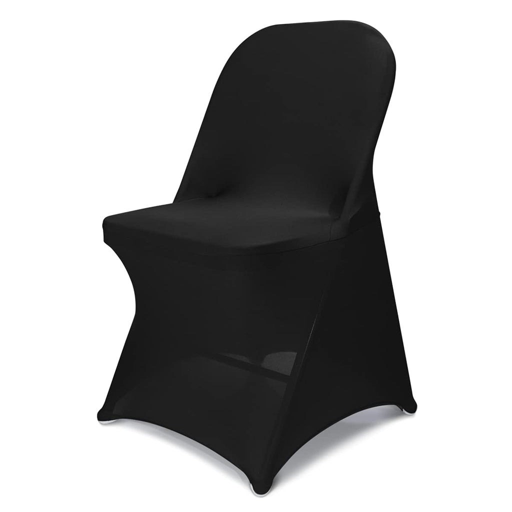Babenest Stretch Spandex Folding Chair Covers for Wedding, 10PCS White