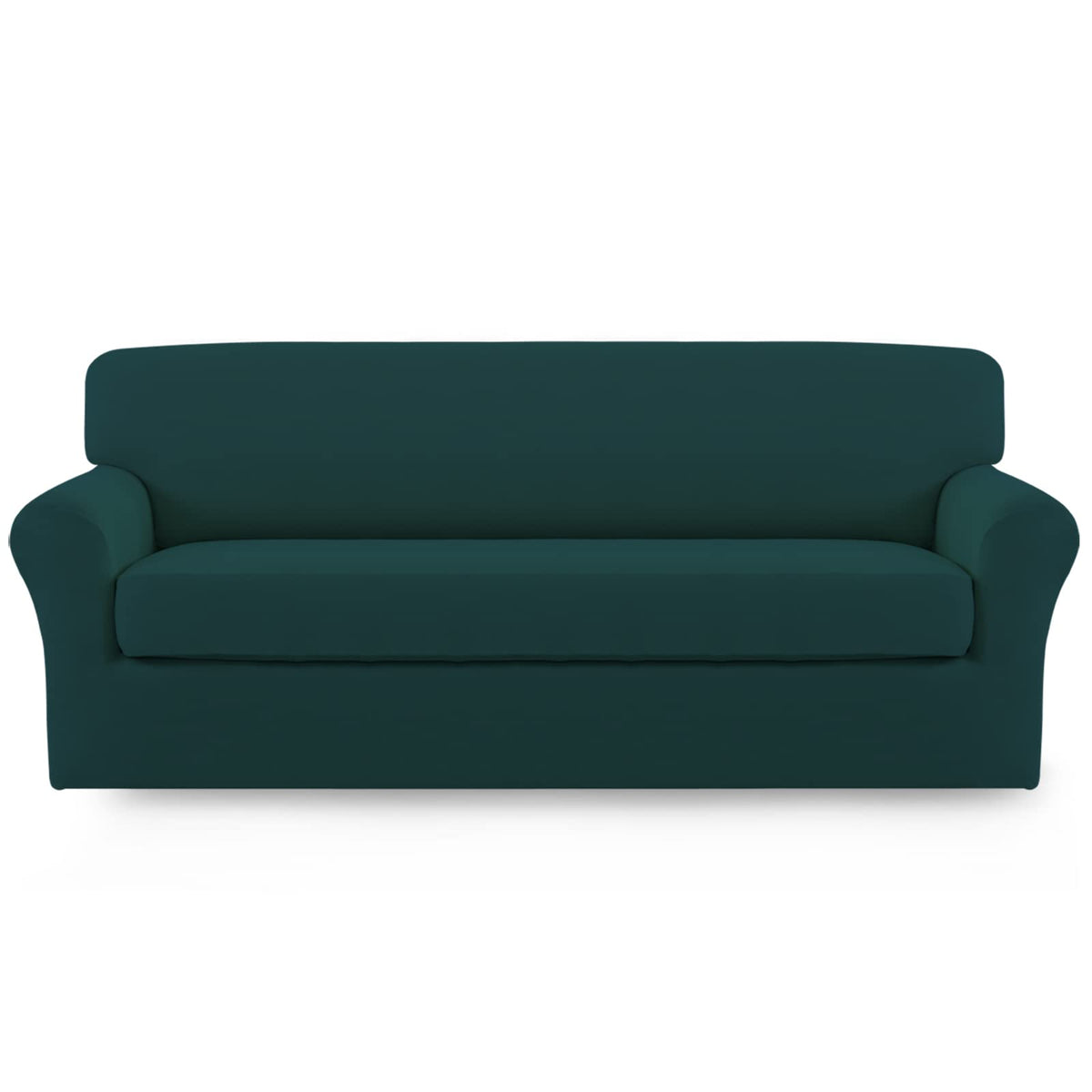 Easy-Going 2 Pieces Stretch Loveseat Couch Sofa Slipcover Washable