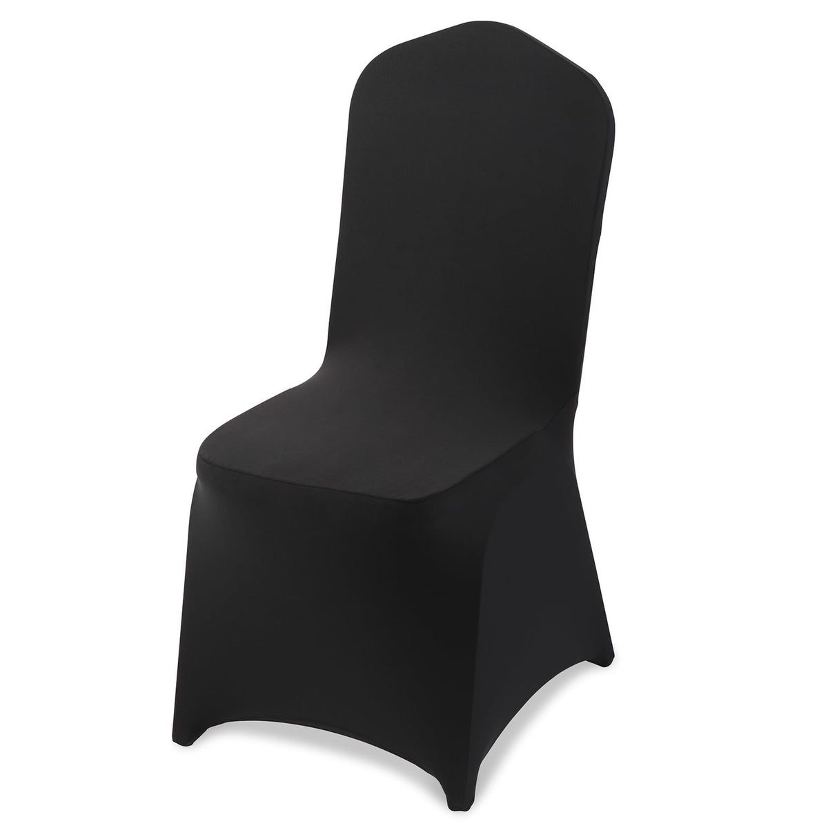 VEVOR 100 Pcs White Chair Covers Polyester Spandex Chair Cover Stretch Slipcovers for Wedding Party Dining Banquet Flat-Front Chair Covers