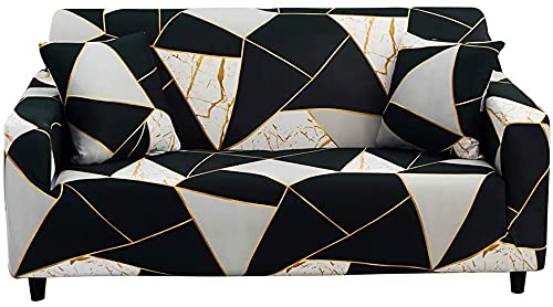 HOOBUY Printed Sofa Cover Stretch Couch Covers Patterned Loveseat Slipcovers for 2 Seater Cushion Couch Love Seat Set (BXMY, 2 Seater/Loveseat)