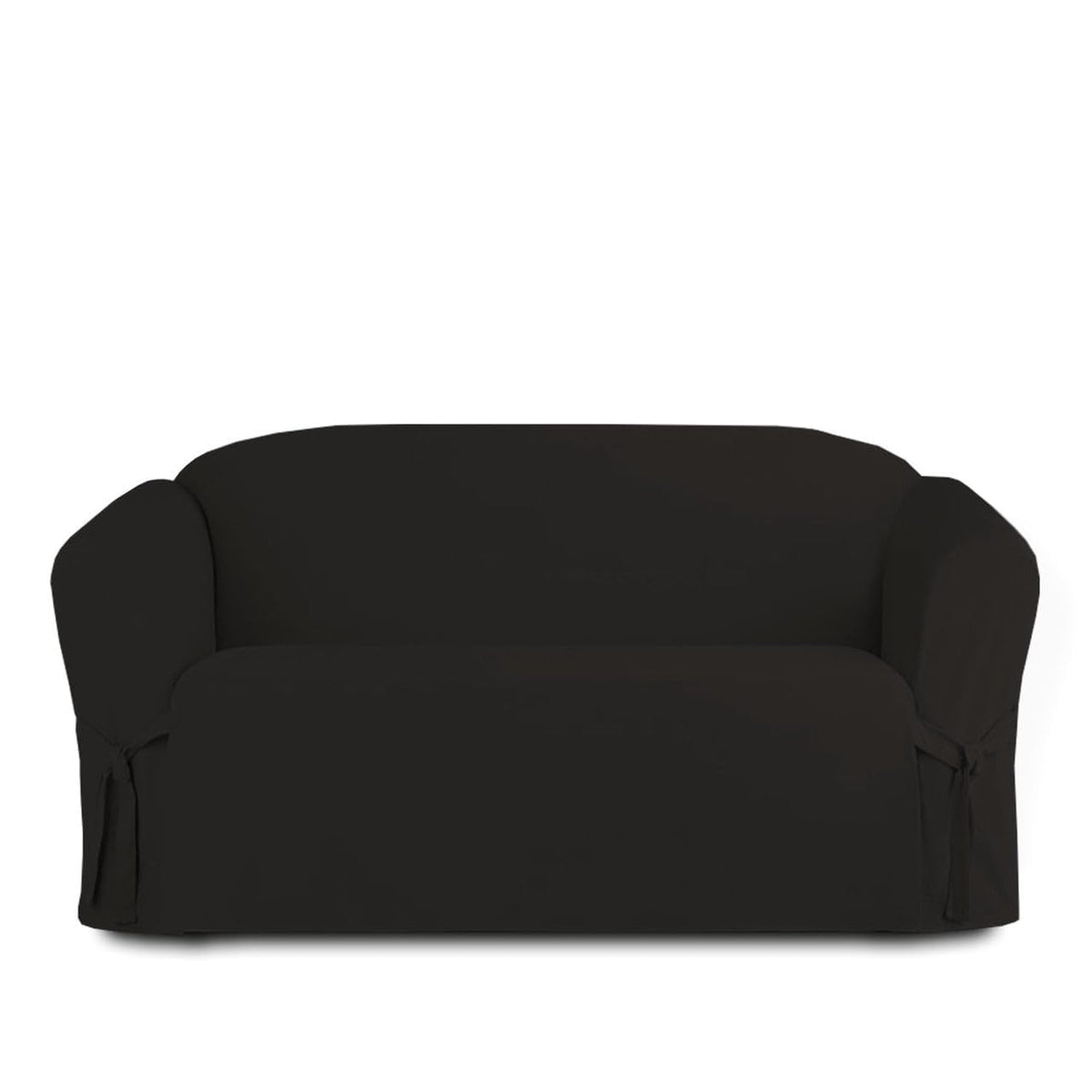 Linen Store Microsuede Slipcover Furniture Protector Cover, Perfect for Pets, Brown, Loveseat