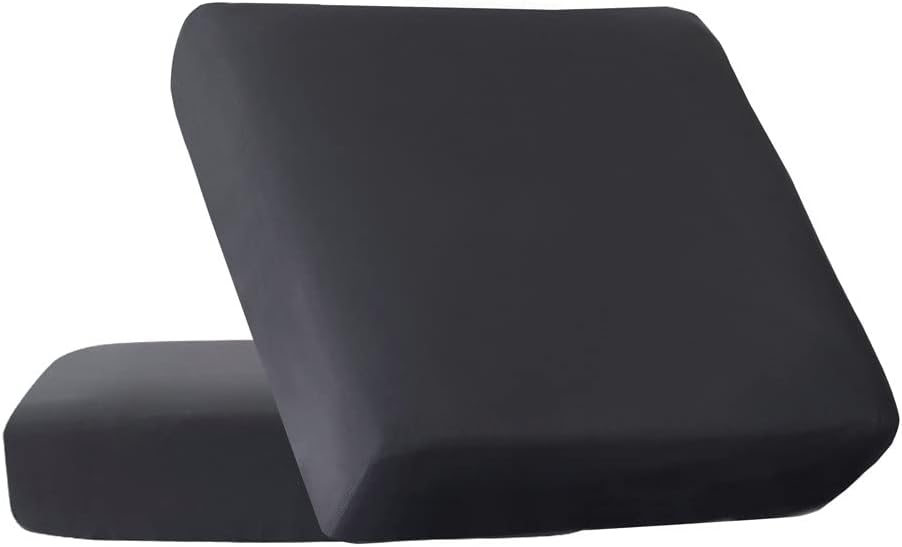 HOOBUY Waterproof Couch Cushion Cover 2Pieces Stretch Sofa Slipcovers Furniture Protector with Elastic Suitable for Loveseat,2 Seater Sofa (2, Grey)