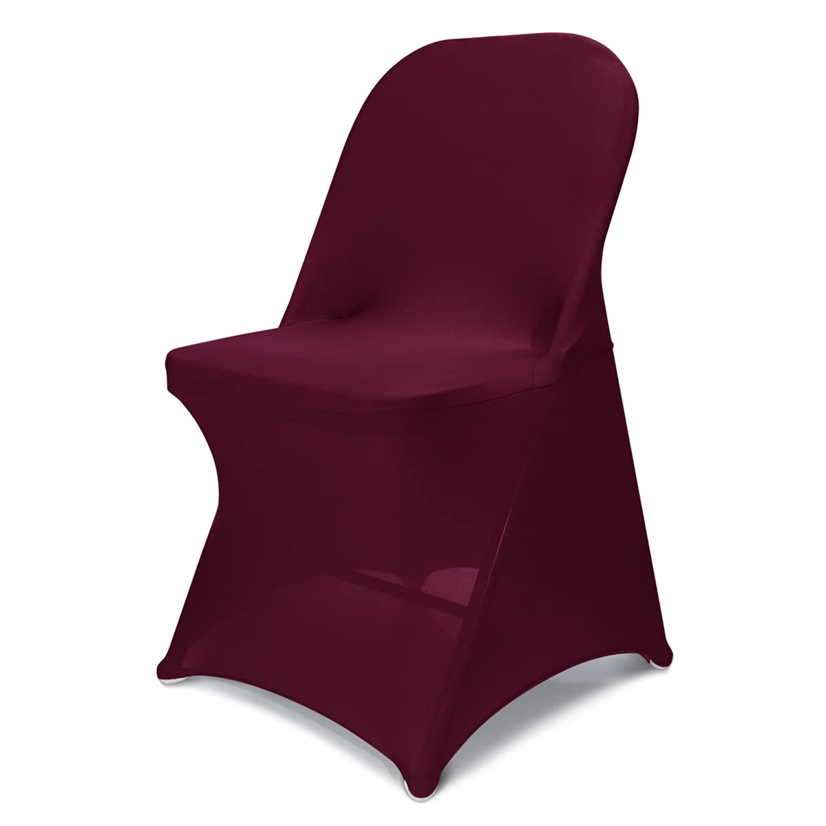 Babenest Stretch Spandex Folding Chair Covers for Wedding, 10PCS White