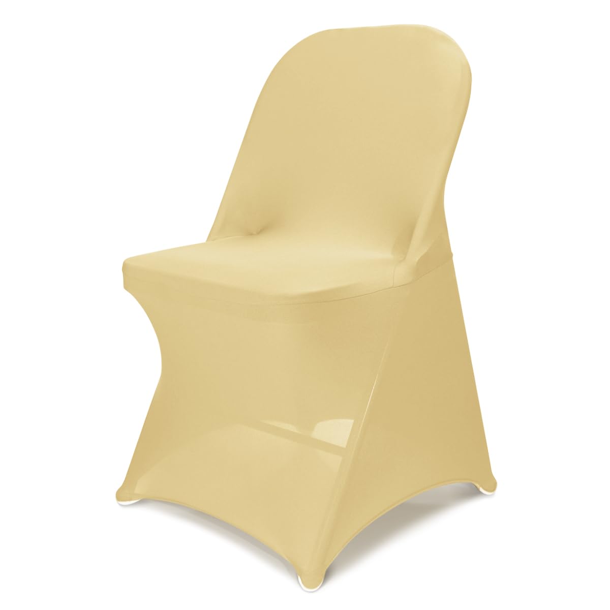 Babenest Stretch Spandex Folding Chair Covers for Wedding, 10PCS White