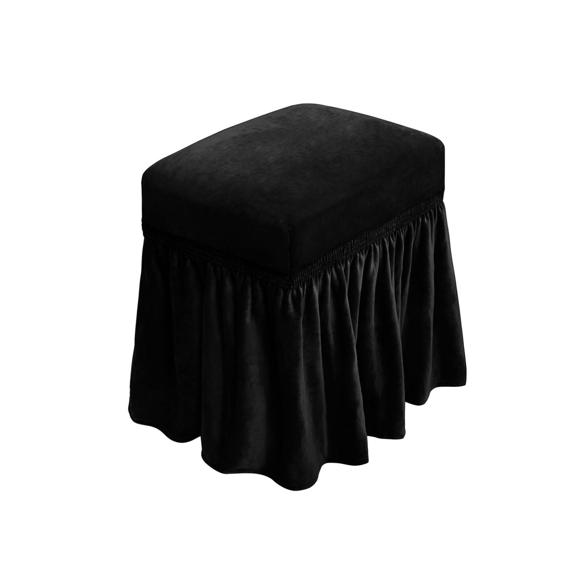 NICEEC Spandex Dining Bench Cushion Cover Bench Covers Stretch with Skirt