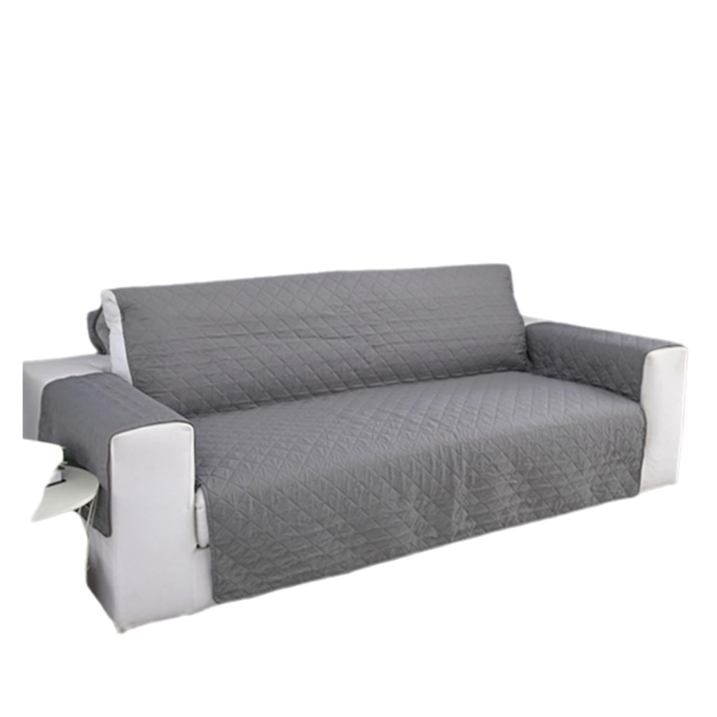 Water-Resistant Loveseat Slipcover with Non-Slip Design Reversible Furniture Protector for Pets, Spill-Proof Sofa Cover(Blue,Small)