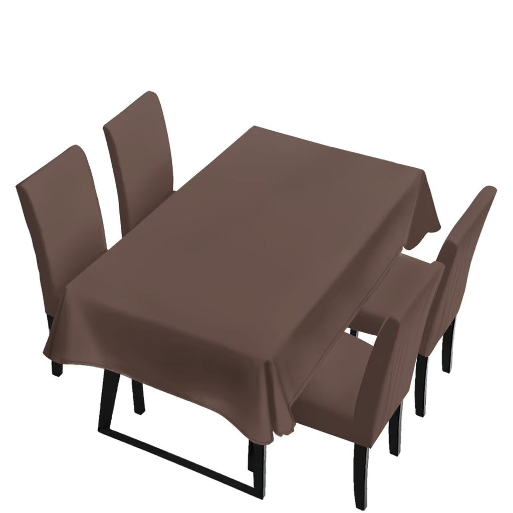 Light Grey 7 Pcs Tablecloth and Chair Covers Set Removable Chair Covers Set of 6 with Table Cover for Dining Room Washable Furniture Protector for Family Gathering Potluck