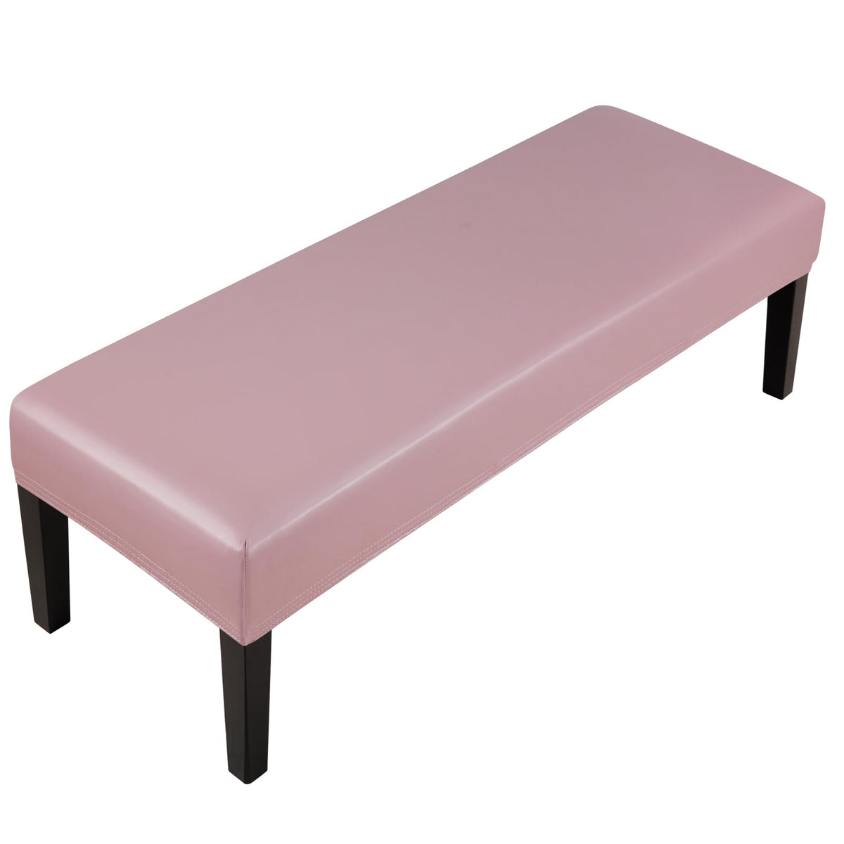 Fuloon Stretch Jacquard Dining Bench Cover - Anti-Dust Removable Bench Slipcover Washable Seat Cushion Protector for Bedroom, Kitchen, Hotel, Banquet (Beige)