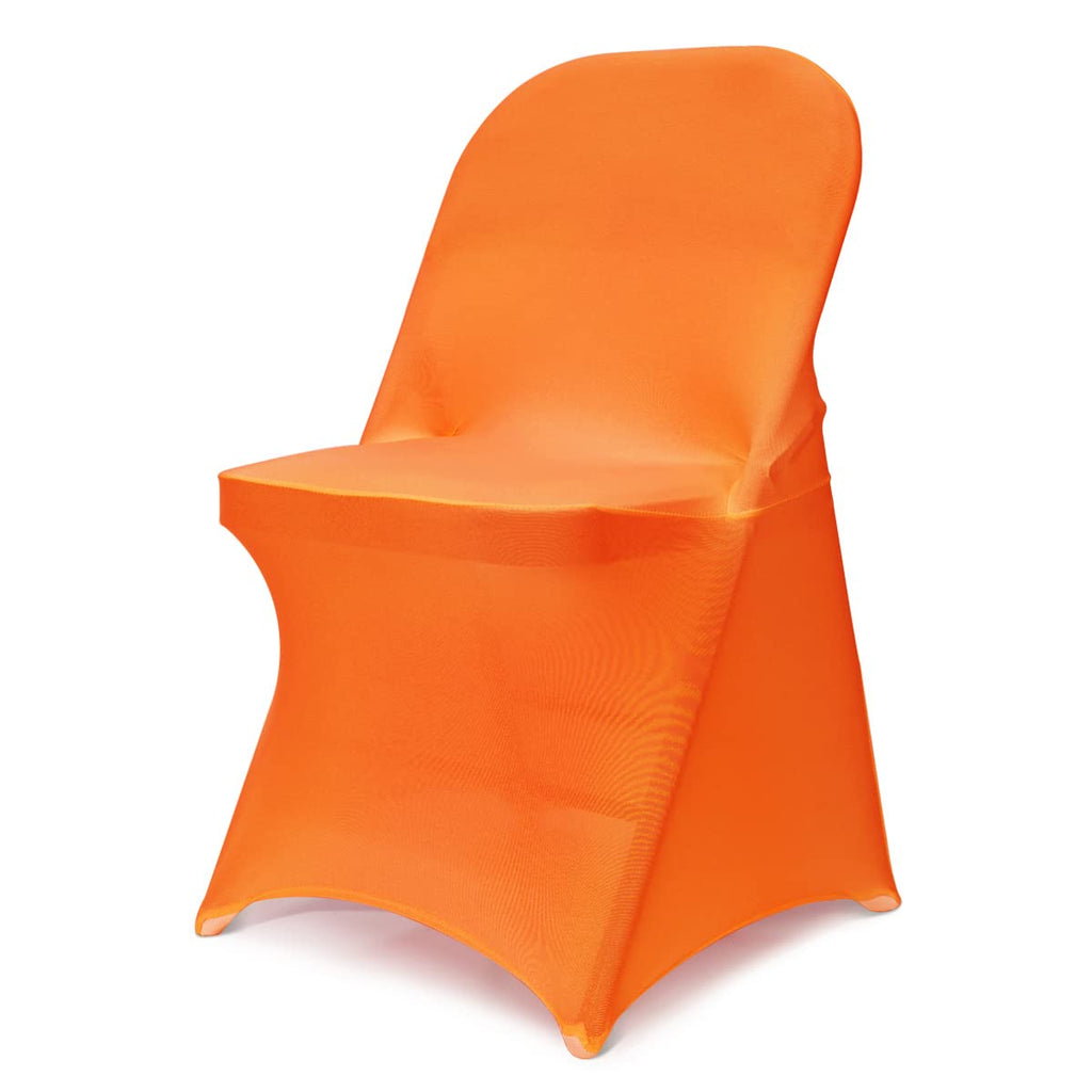 Babenest Stretch Spandex Folding Chair Covers for Wedding, 10PCS White