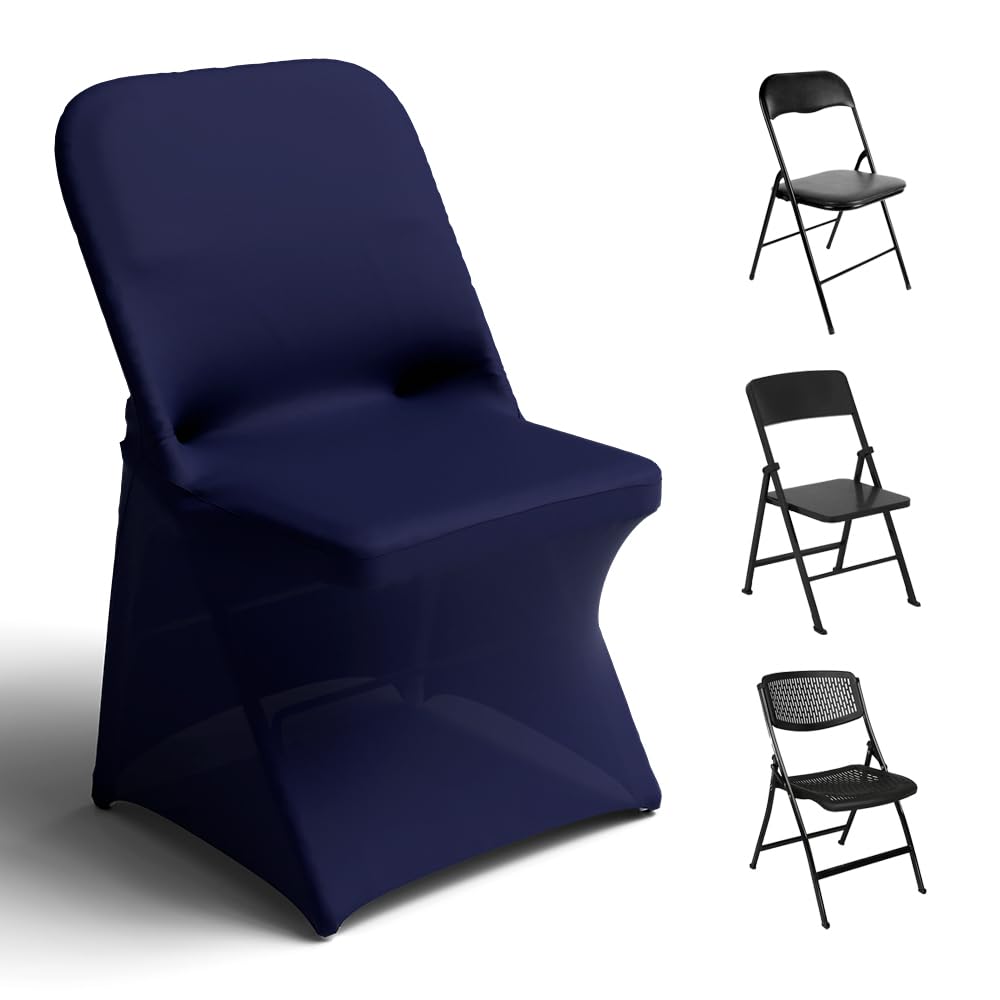 Trlyc White Spandex Chair Covers 100 Pcs for Wedding Party