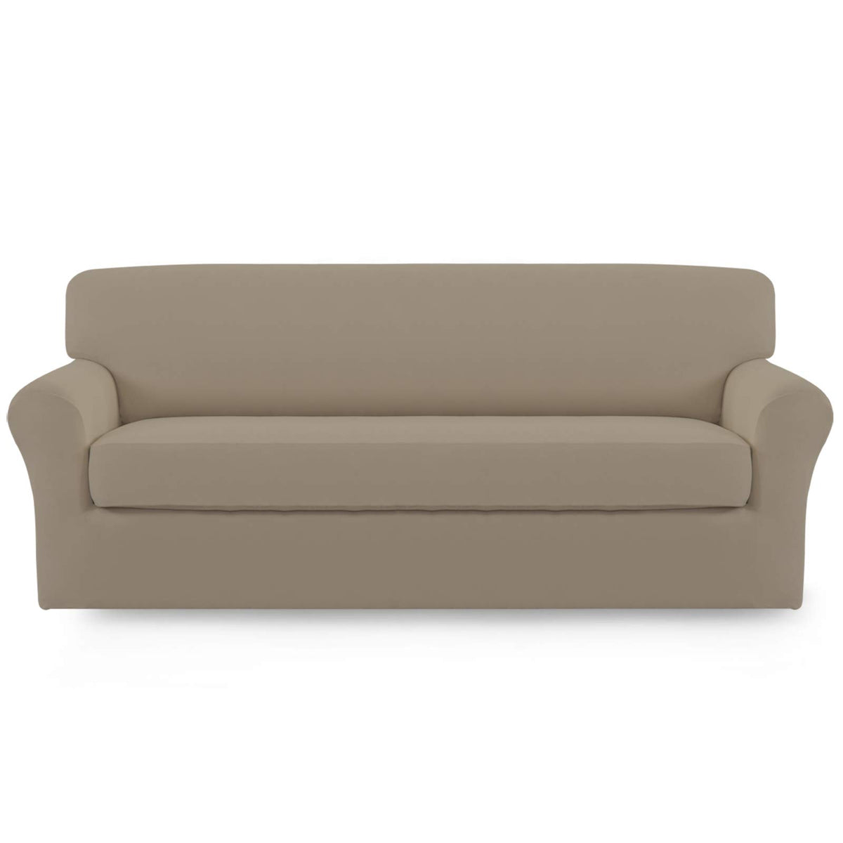 Easy-Going 2 Pieces Stretch Loveseat Couch Sofa Slipcover Washable