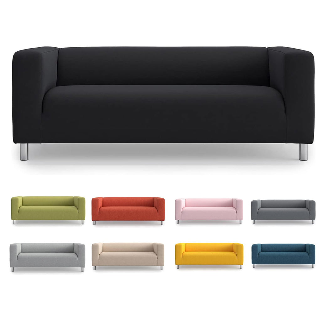 TLYESD Klippan Cover Replacement for IKEA Klippan Loveseat Cover, Klippan Couch Cover,Klippan Sofa Cover Only!(Dark Grey)