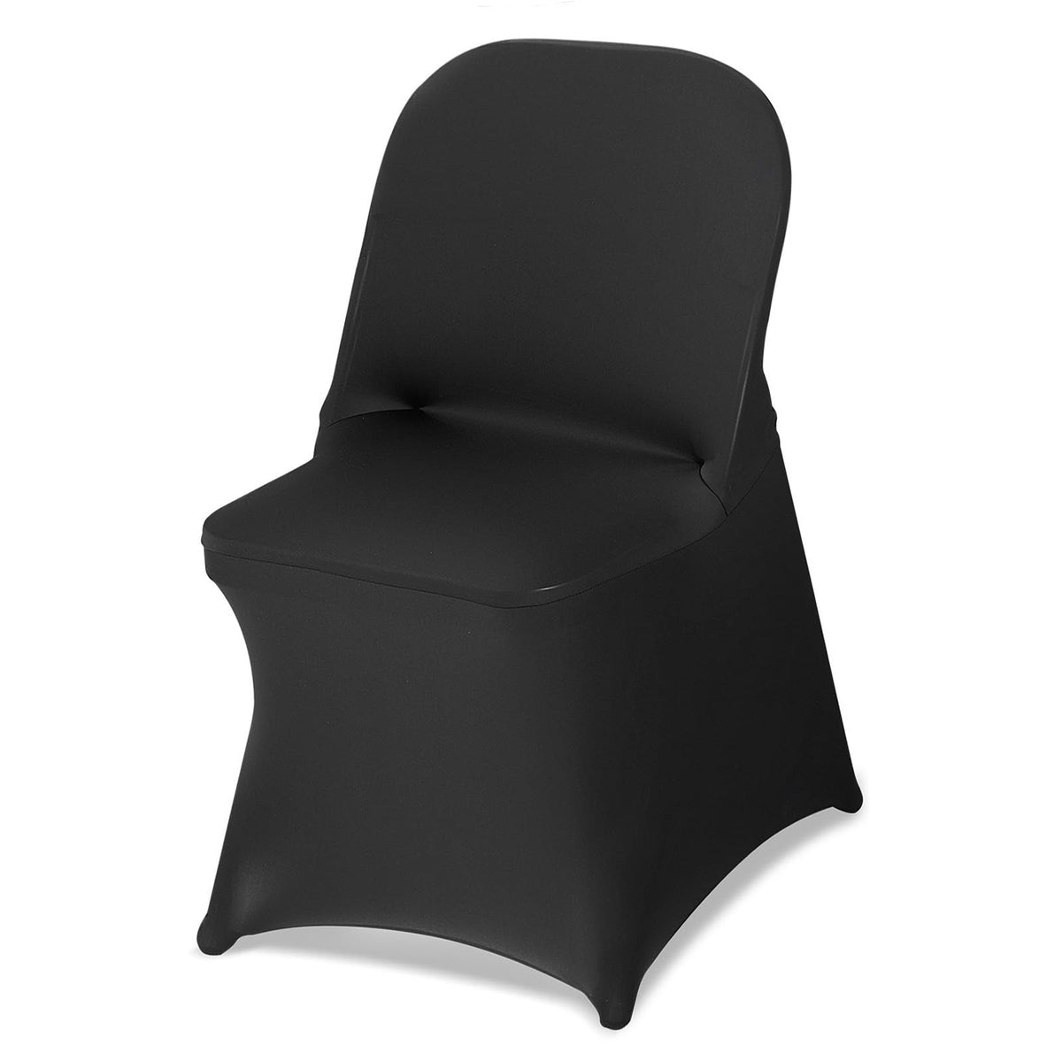 VEVOR 100 Pcs White Chair Covers Polyester Spandex Chair Cover Stretch Slipcovers for Wedding Party Dining Banquet Flat-Front Chair Covers