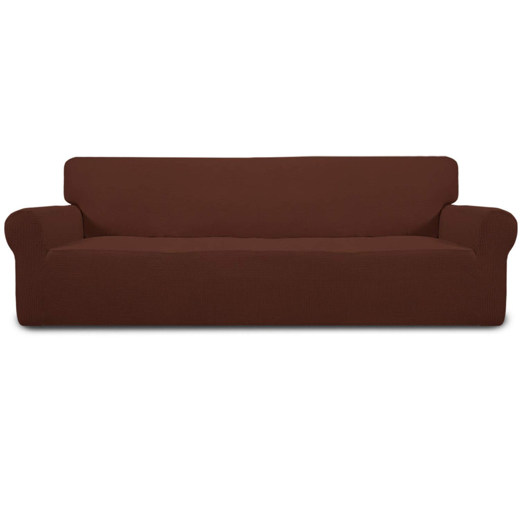 Easy-Going Stretch Loveseat Couch Covers Washable Cream