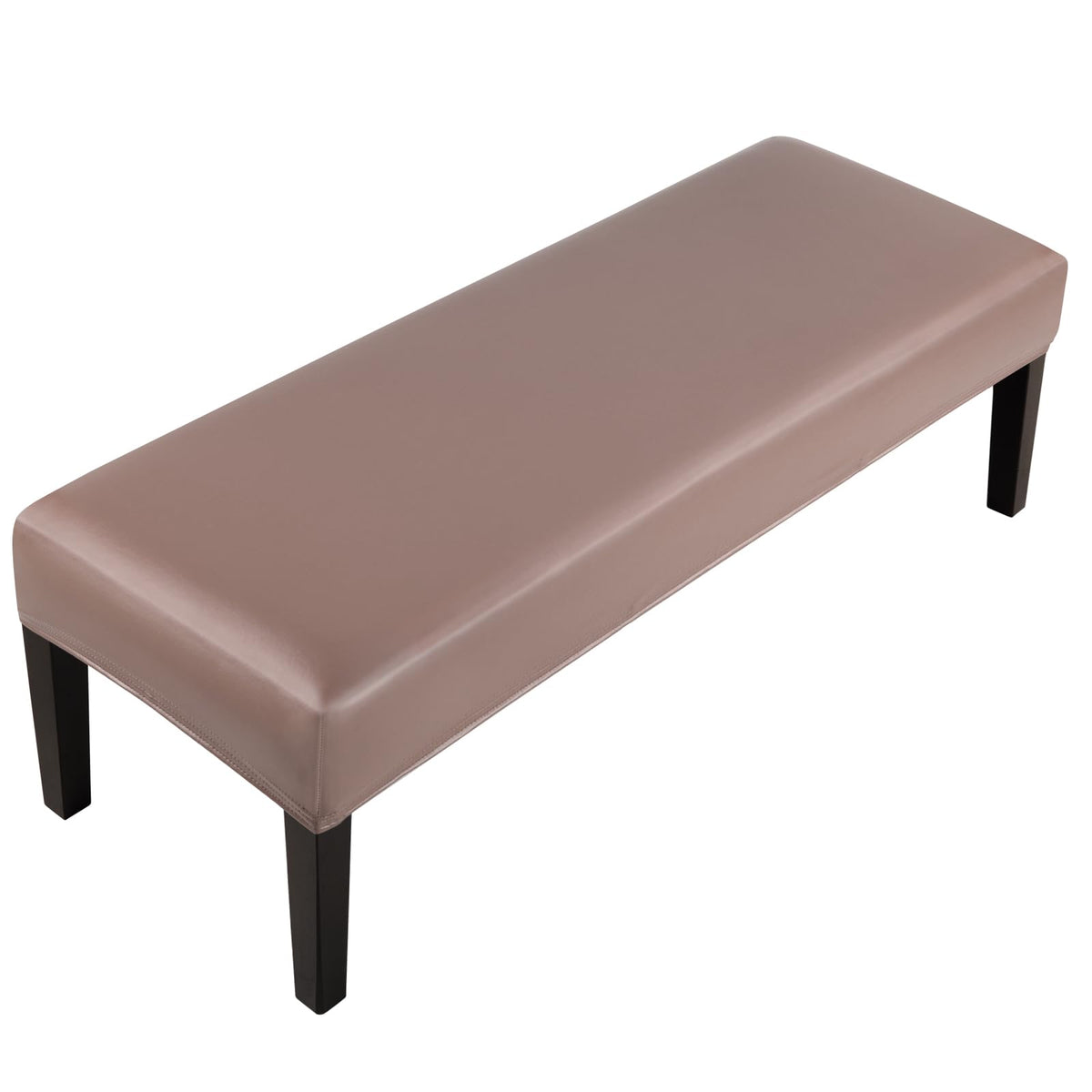 Fuloon Stretch Jacquard Dining Bench Cover - Anti-Dust Removable Bench Slipcover Washable Seat Cushion Protector for Bedroom, Kitchen, Hotel, Banquet (Beige)