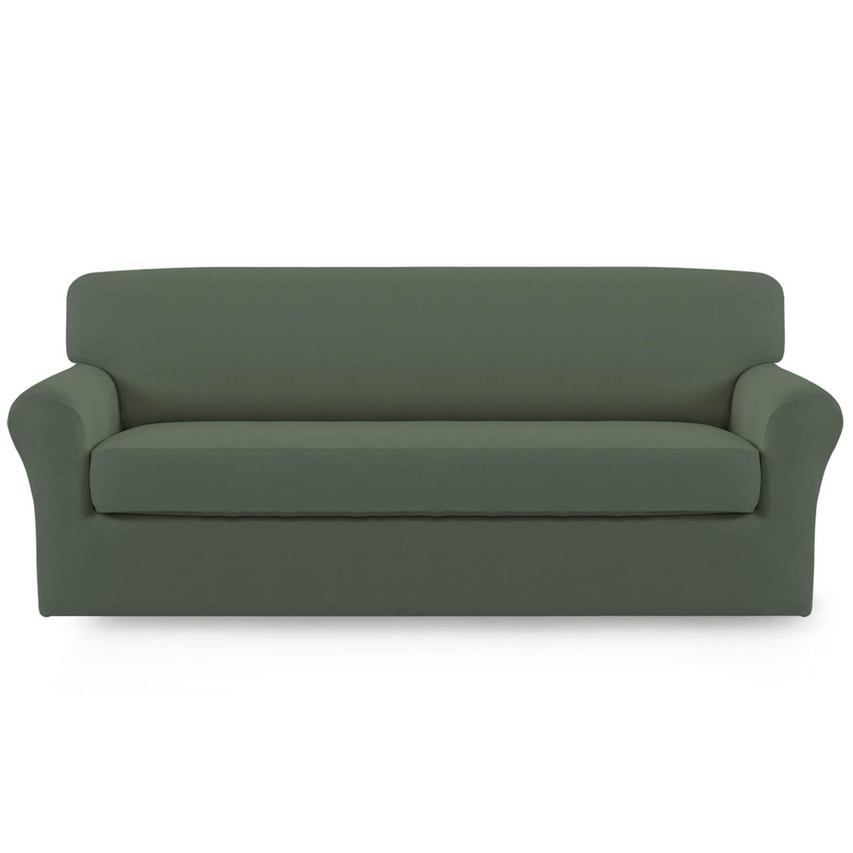 Easy-Going 2 Pieces Stretch Loveseat Couch Sofa Slipcover Washable