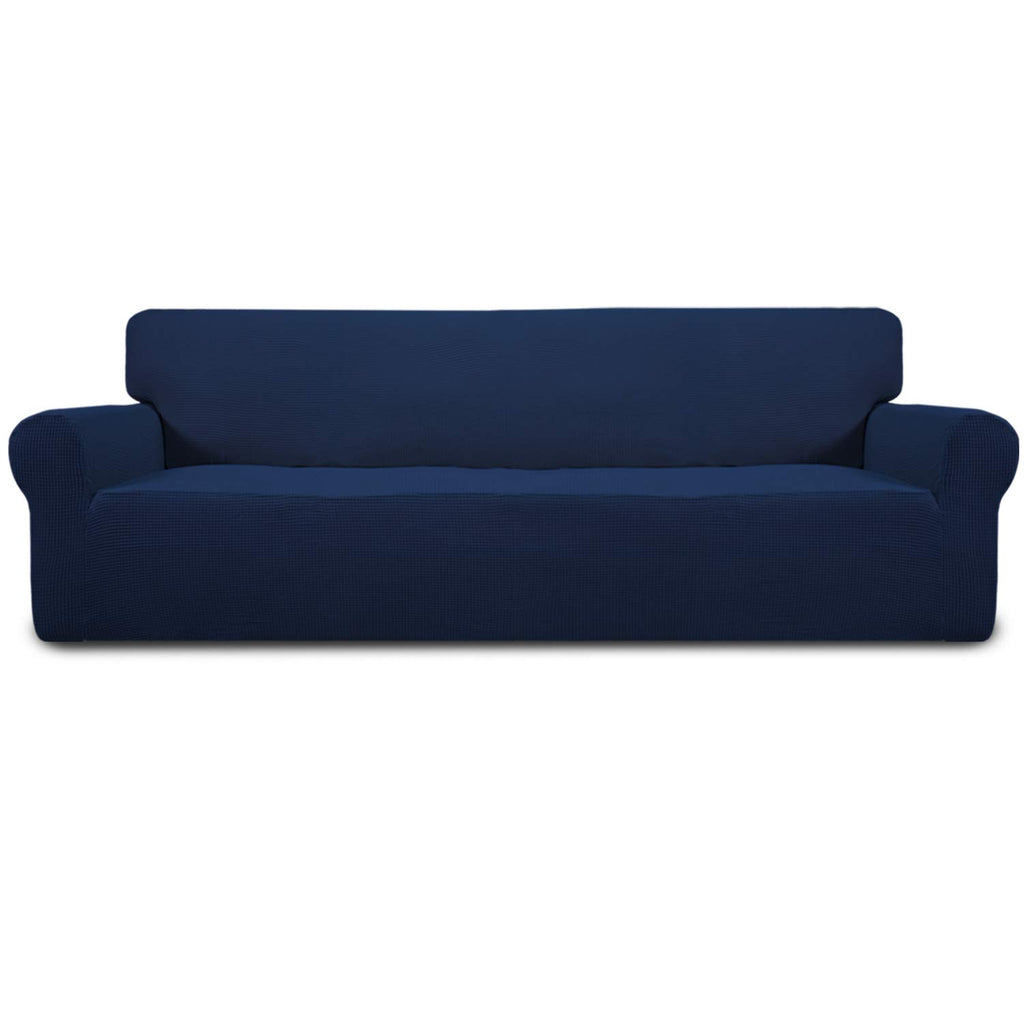 Easy-Going Stretch Loveseat Couch Covers Washable Cream