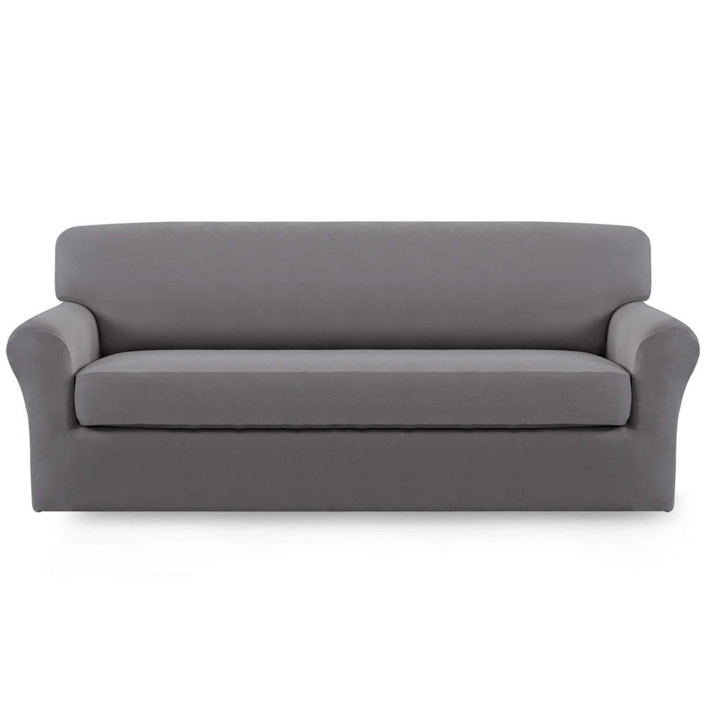 Easy-Going 2 Pieces Stretch Loveseat Couch Sofa Slipcover Washable
