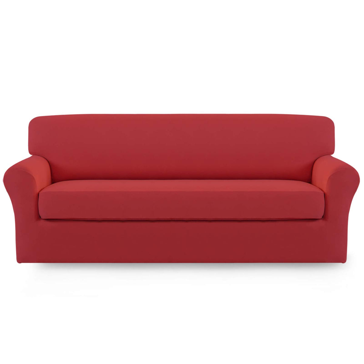 Easy-Going 2 Pieces Stretch Loveseat Couch Sofa Slipcover Washable