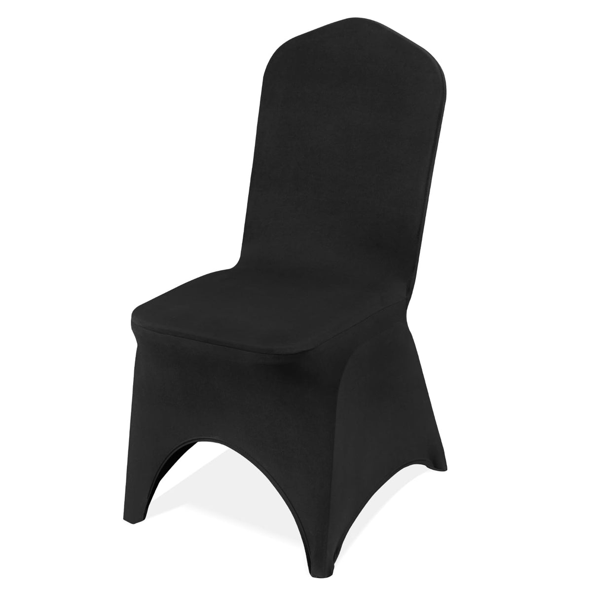 VEVOR 100 Pcs White Chair Covers Polyester Spandex Chair Cover Stretch Slipcovers for Wedding Party Dining Banquet Flat-Front Chair Covers