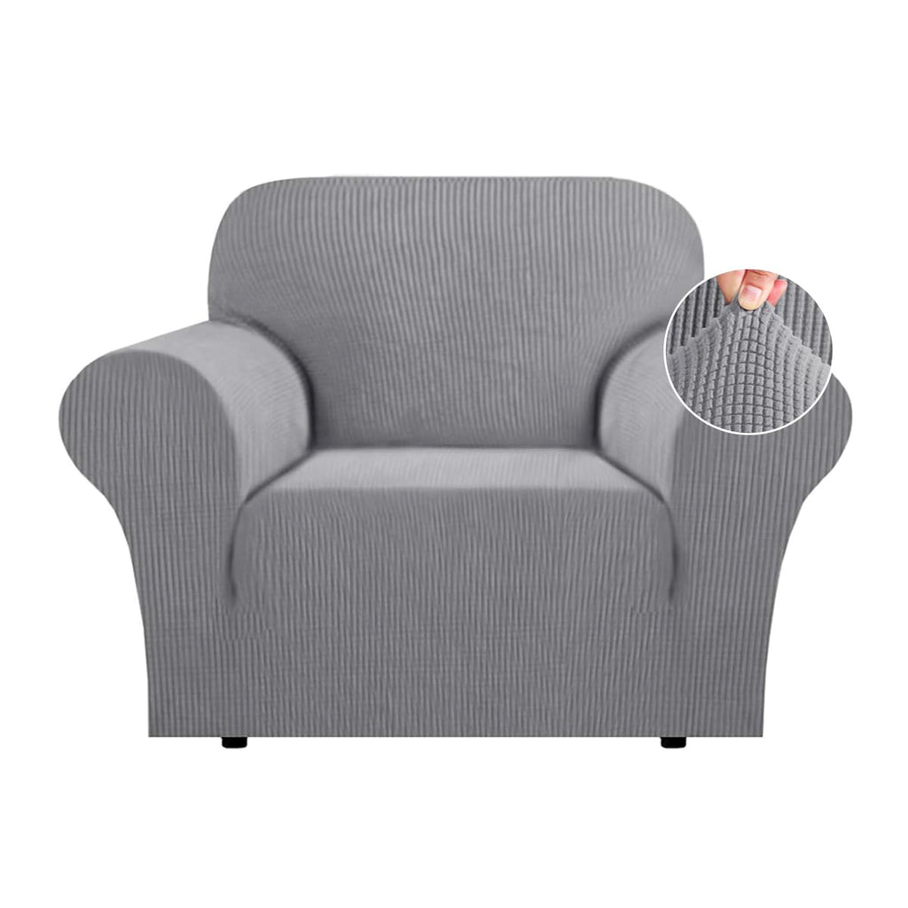 Flamingo P High Stretch One Piece Furniture Protector Sofa Cover for Durable Spandex Stretch Fabric Super Soft Slipcover, 2 Seater, Wine, Loveseat