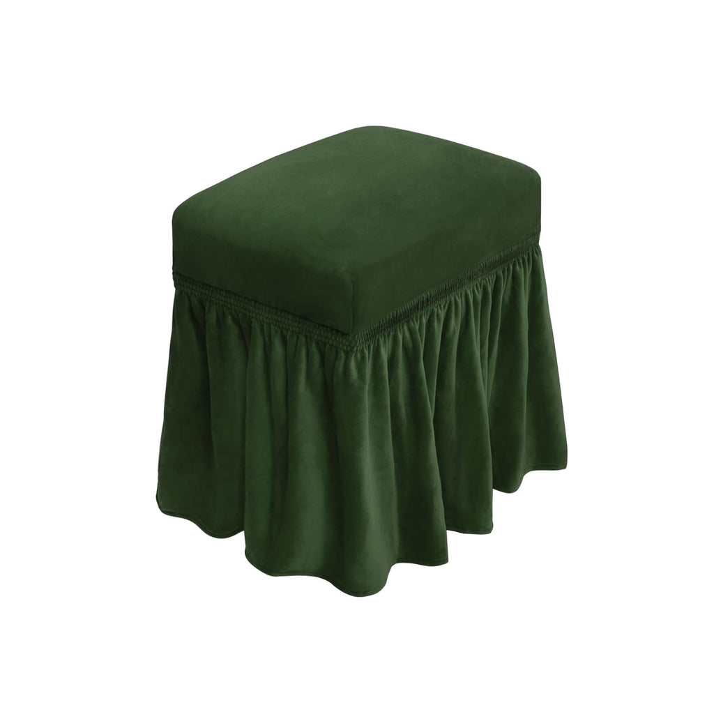 NICEEC Spandex Dining Bench Cushion Cover Bench Covers Stretch with Skirt