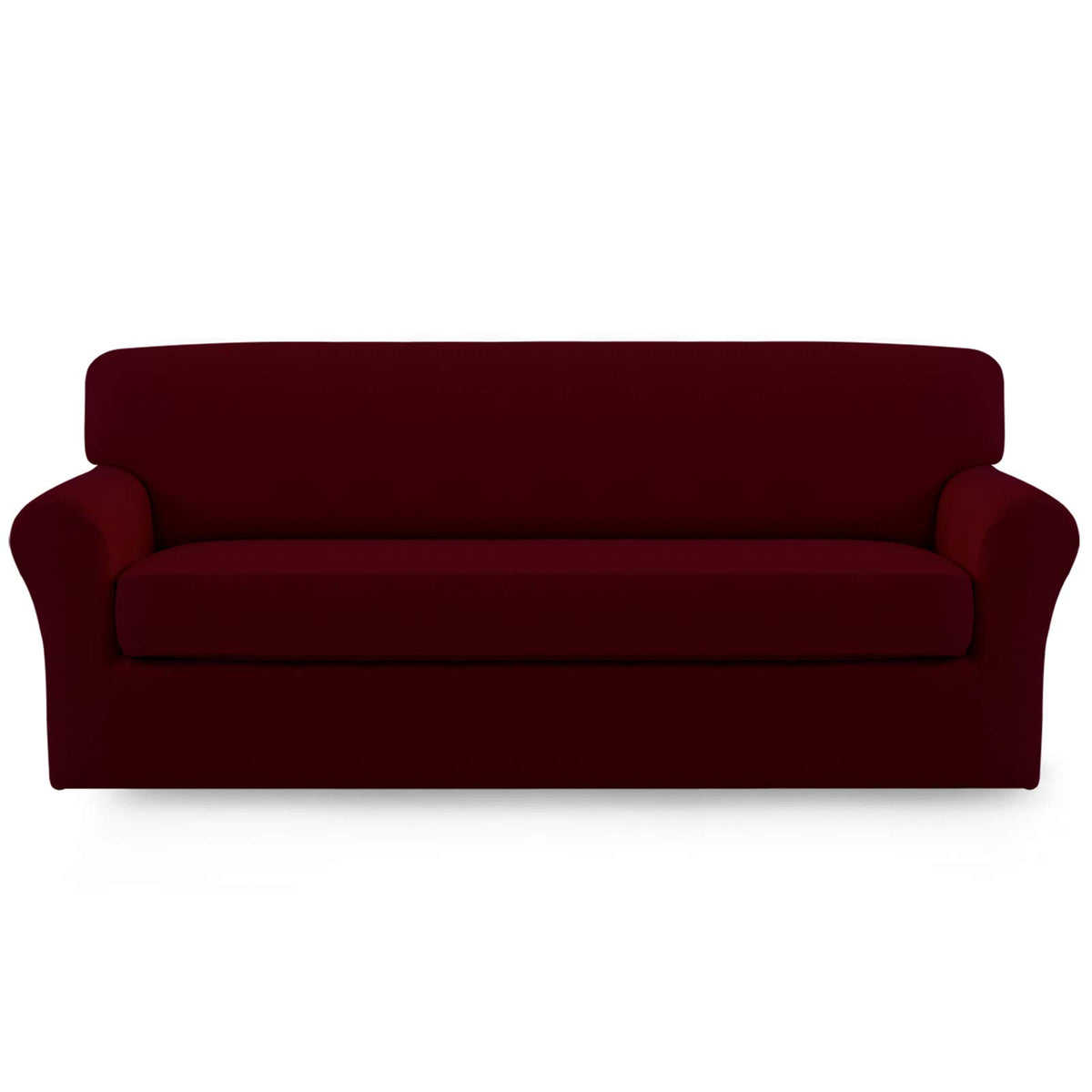 Easy-Going 2 Pieces Stretch Loveseat Couch Sofa Slipcover Washable