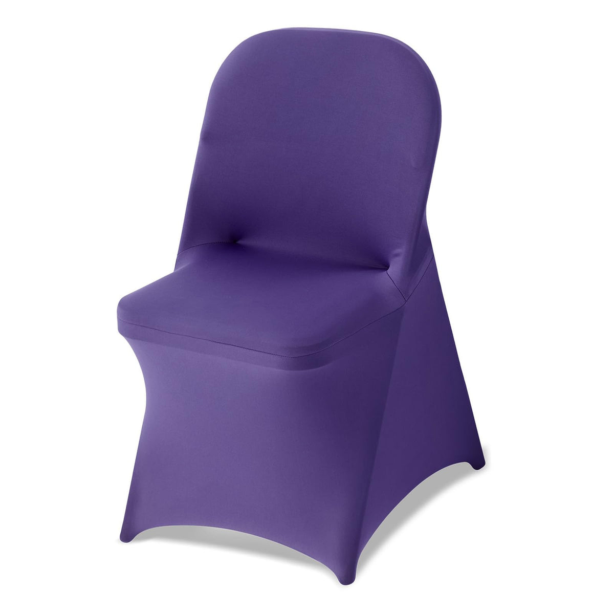 VEVOR 100 Pcs White Chair Covers Polyester Spandex Chair Cover Stretch Slipcovers for Wedding Party Dining Banquet Flat-Front Chair Covers