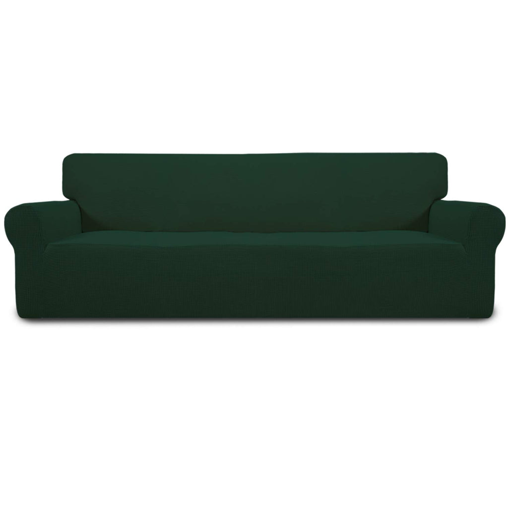 Easy-Going Stretch Loveseat Couch Covers Washable Cream