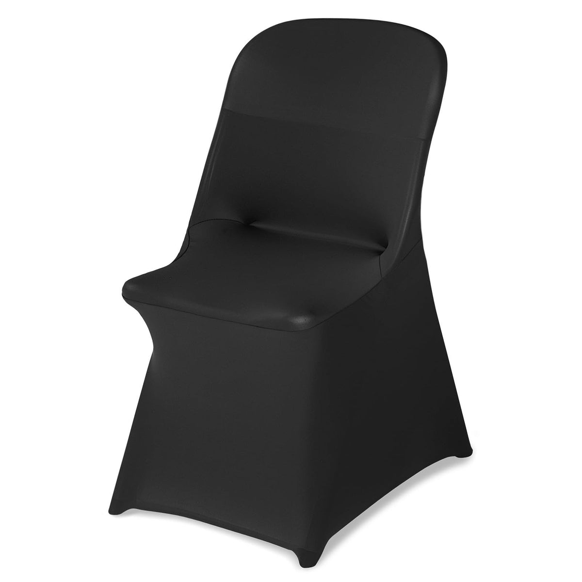 VEVOR 100 Pcs White Chair Covers Polyester Spandex Chair Cover Stretch Slipcovers for Wedding Party Dining Banquet Flat-Front Chair Covers