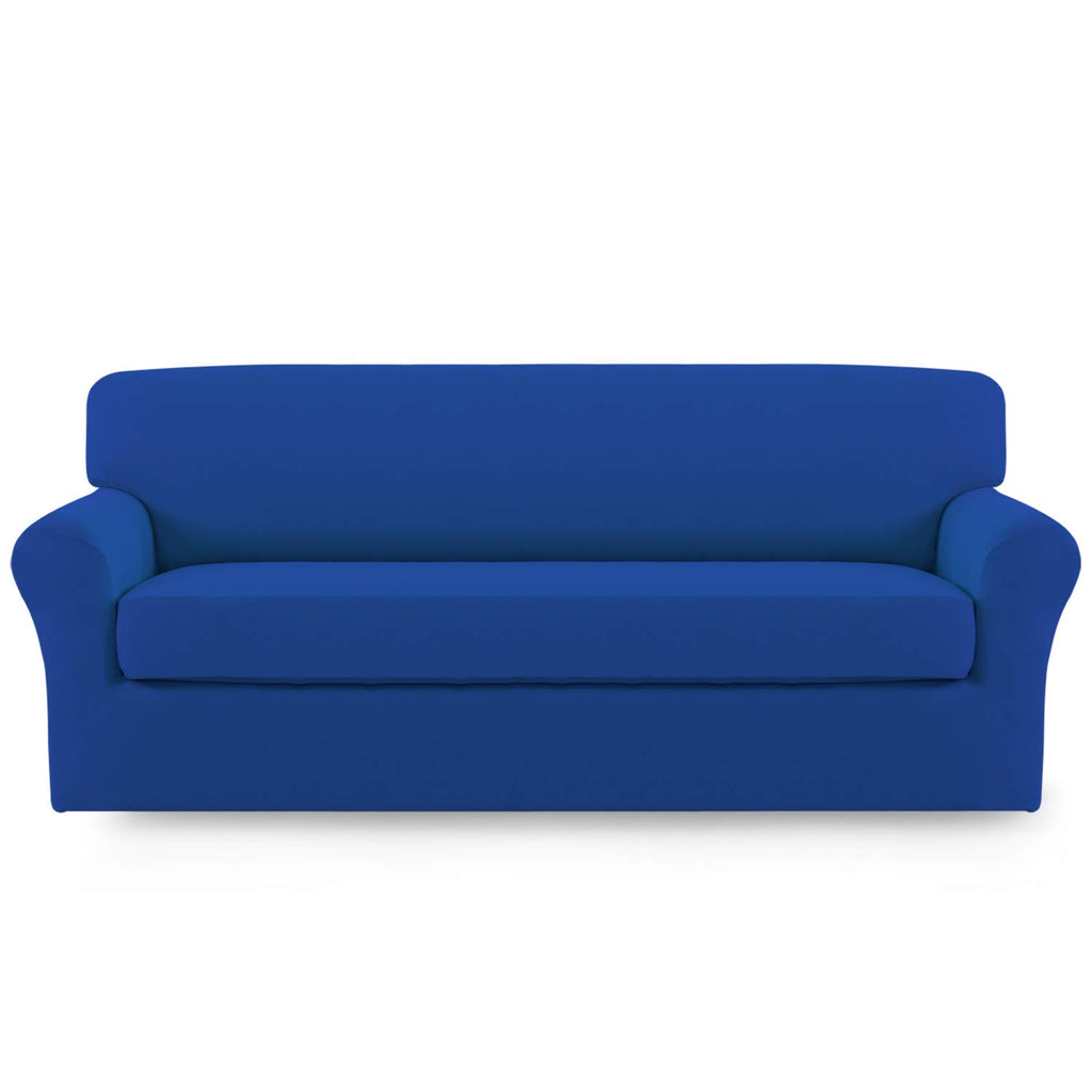 Easy-Going 2 Pieces Stretch Loveseat Couch Sofa Slipcover Washable
