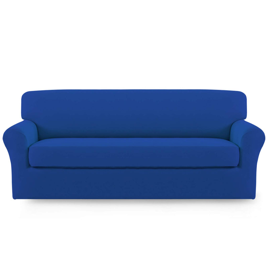 Easy-Going 2 Pieces Stretch Loveseat Couch Sofa Slipcover Washable