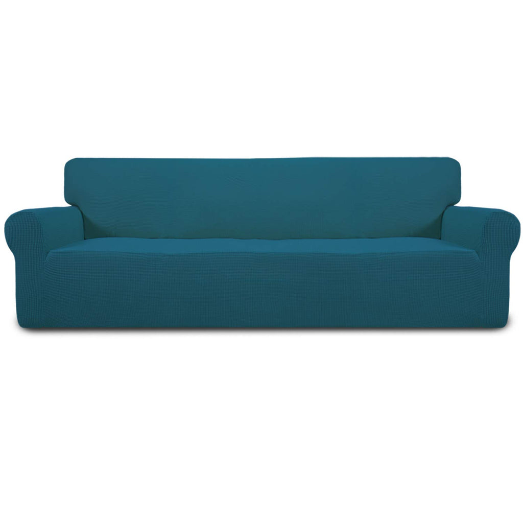 Easy-Going Stretch Loveseat Couch Covers Washable Cream