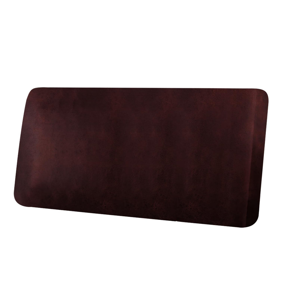ANARACHON Leather Look Couch Cushion Covers Sofa Seat Slipcovers Sets Couches Furniture Protector for Sectional Armchair Loveseat Pets Kids Stretch Spandex Fabric (2 Cushion Loveseat, Burgundy)