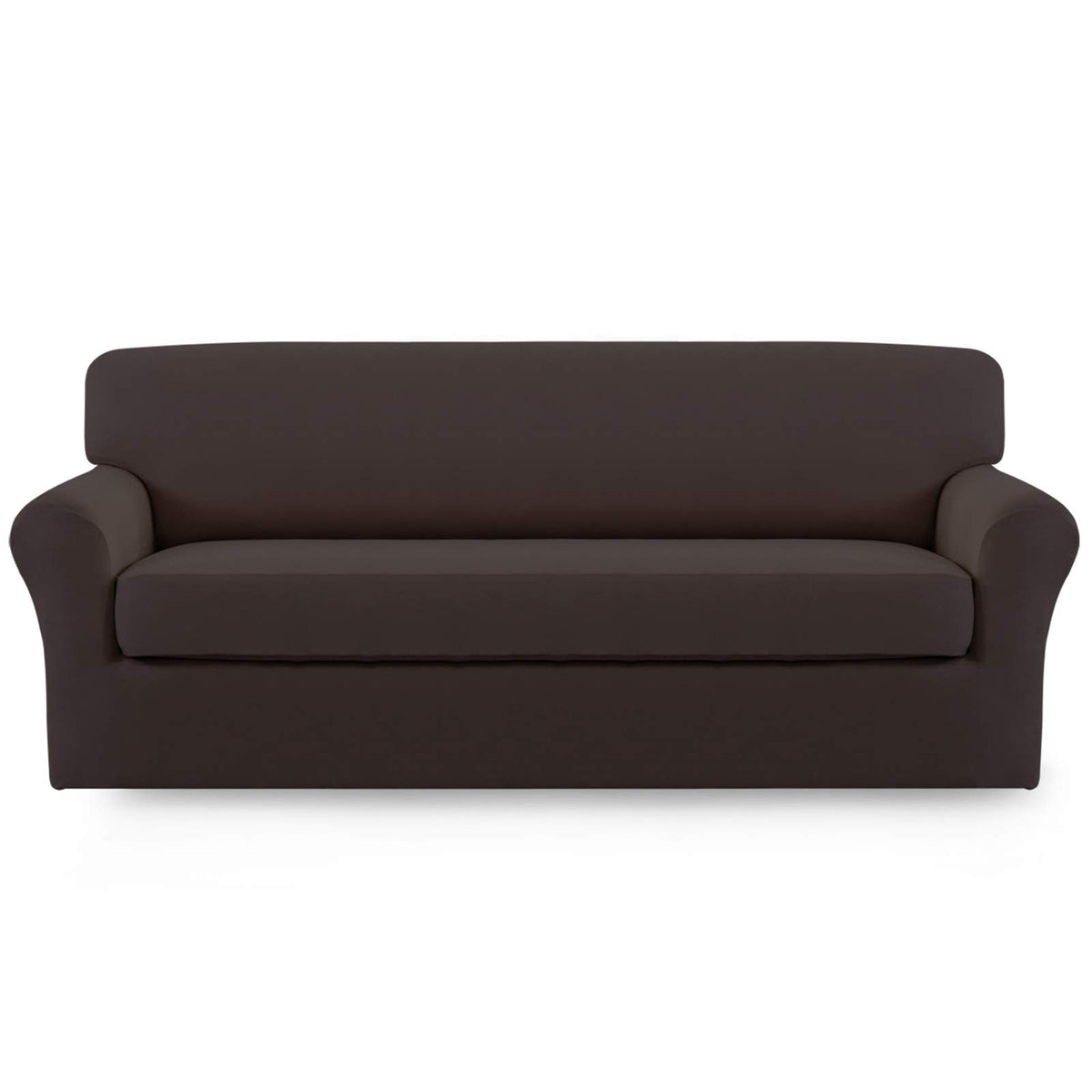 Easy-Going 2 Pieces Stretch Loveseat Couch Sofa Slipcover Washable