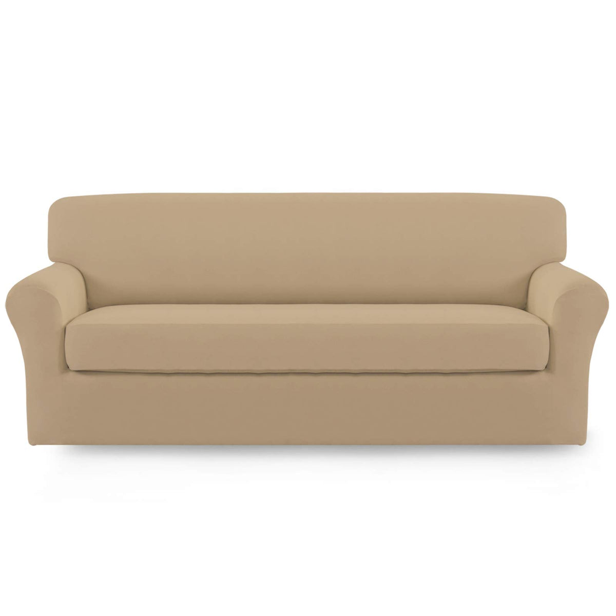 Easy-Going 2 Pieces Stretch Loveseat Couch Sofa Slipcover Washable