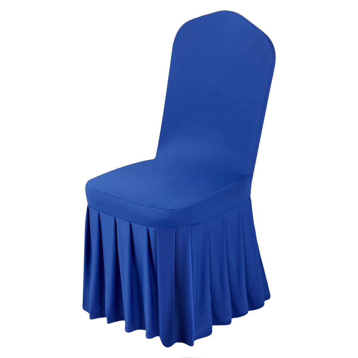 VEVOR 100 Pcs White Chair Covers Polyester Spandex Chair Cover Stretch Slipcovers for Wedding Party Dining Banquet Flat-Front Chair Covers