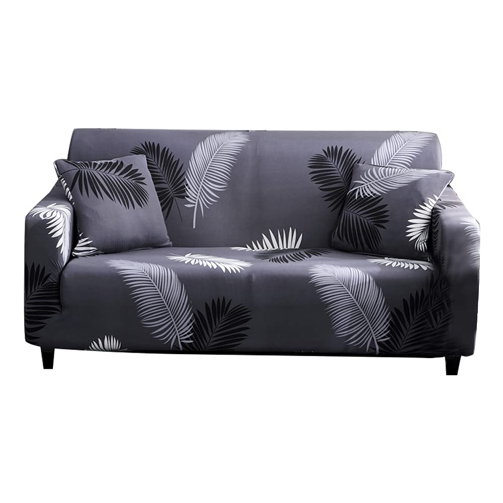 HOOBUY Printed Sofa Cover Stretch Couch Covers Patterned Loveseat Slipcovers for 2 Seater Cushion Couch Love Seat Set (BXMY, 2 Seater/Loveseat)