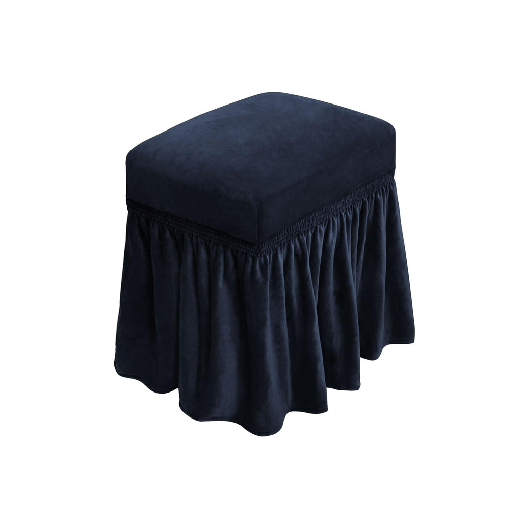 NICEEC Spandex Dining Bench Cushion Cover Bench Covers Stretch with Skirt