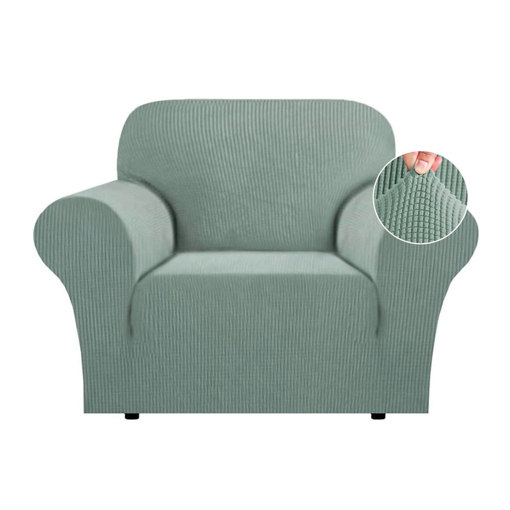 Flamingo P High Stretch One Piece Furniture Protector Sofa Cover for Durable Spandex Stretch Fabric Super Soft Slipcover, 2 Seater, Wine, Loveseat