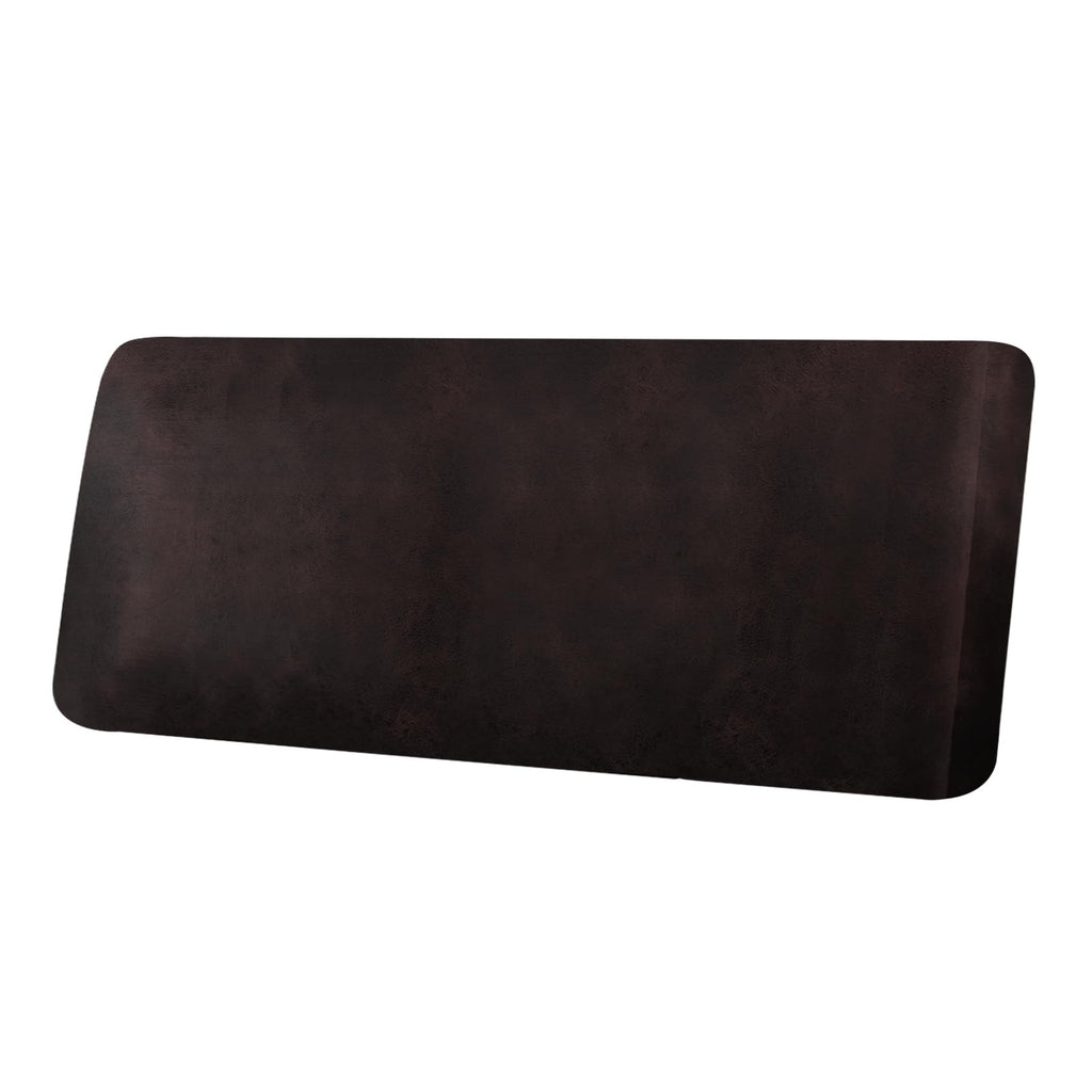 ANARACHON Leather Look Couch Cushion Covers Sofa Seat Slipcovers Sets Couches Furniture Protector for Sectional Armchair Loveseat Pets Kids Stretch Spandex Fabric (2 Cushion Loveseat, Burgundy)