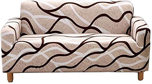 HOOBUY Printed Sofa Cover Stretch Couch Covers Patterned Loveseat Slipcovers for 2 Seater Cushion Couch Love Seat Set (BXMY, 2 Seater/Loveseat)