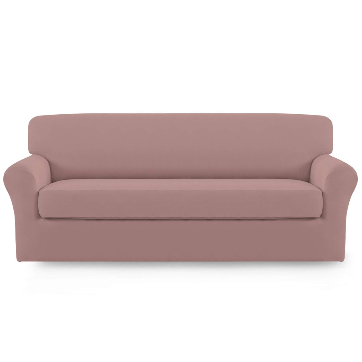 Easy-Going 2 Pieces Stretch Loveseat Couch Sofa Slipcover Washable