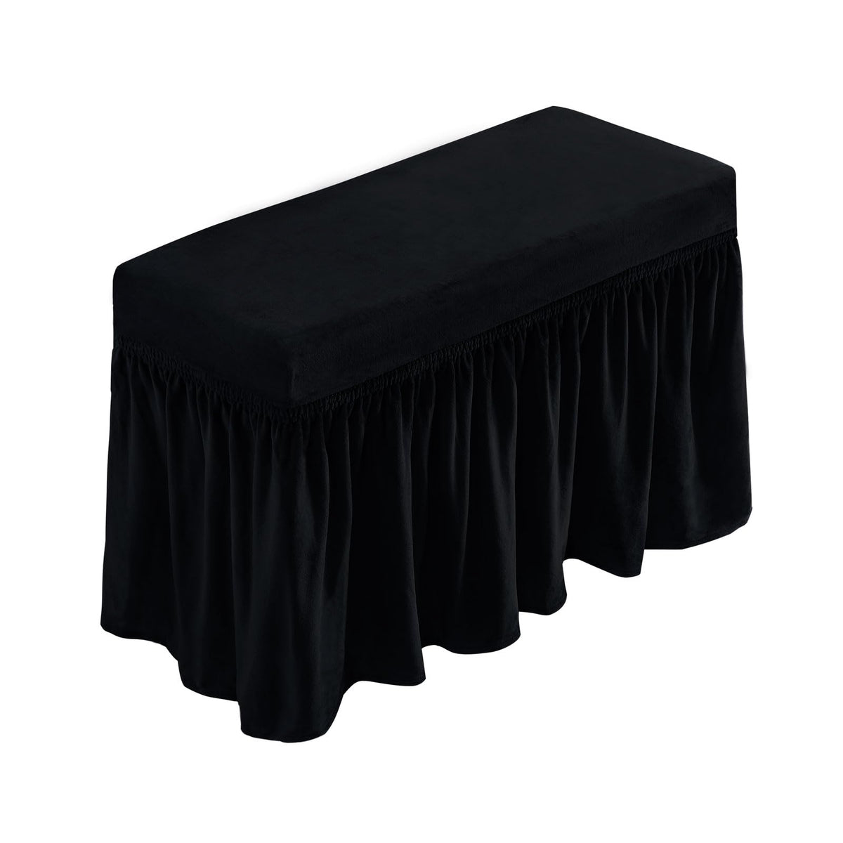 NICEEC Spandex Dining Bench Cushion Cover Bench Covers Stretch with Skirt
