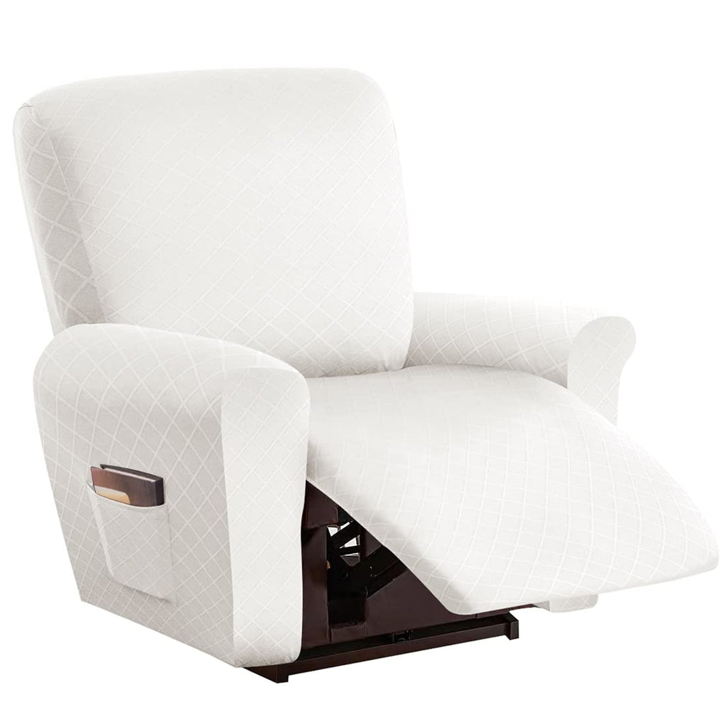 vctops Diamond Recliner Loveseat Slipcover 6-Pieces Stretch Dual Recliner Sofa Covers for 2 Seat Dual Reclining Loveseat Couch Soft Solid Furniture Protector (Dark Coffee,2 Seat)