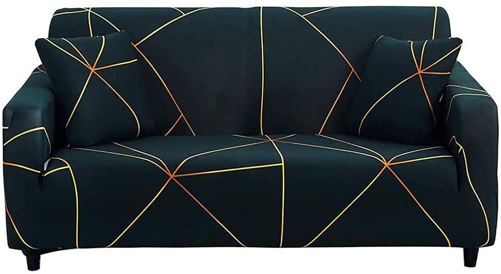 HOOBUY Printed Sofa Cover Stretch Couch Covers Patterned Loveseat Slipcovers for 2 Seater Cushion Couch Love Seat Set (BXMY, 2 Seater/Loveseat)