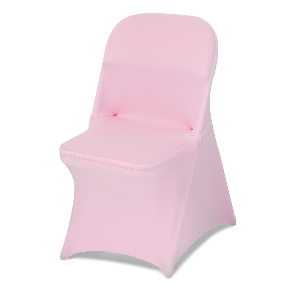VEVOR 100 Pcs White Chair Covers Polyester Spandex Chair Cover Stretch Slipcovers for Wedding Party Dining Banquet Flat-Front Chair Covers
