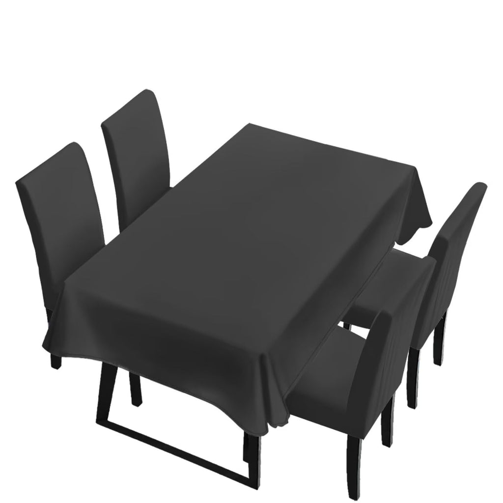 Light Grey 7 Pcs Tablecloth and Chair Covers Set Removable Chair Covers Set of 6 with Table Cover for Dining Room Washable Furniture Protector for Family Gathering Potluck